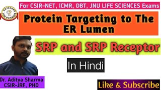 Targeting the Proteins to ER Lumen  SRP and SRP Receptor By Dr Aditya Sharma K L S [upl. by Brenda]