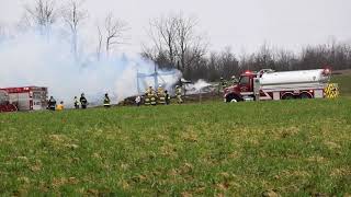 Structure Fire 6301 Walker Rd Dewittville NY 14728 [upl. by Mirella]