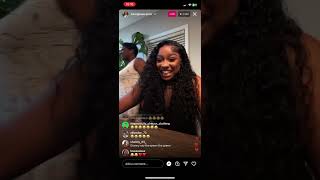 Reginae Carter Goes Live 6152023 [upl. by Atilemrac]