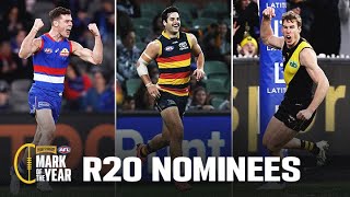 Dunkley Fogarty and Lynch fly high  Rd 20 FourN Twenty Mark of the Year nominees  AFL [upl. by Ovid]