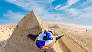 Wingsuit Flying Super Close To The Pyramids Of Giza [upl. by Otreblanauj]