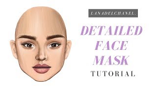 DETAILED FACE MASK  Stardoll Face Tutorial  LanaDelChanel [upl. by Onitsirc568]