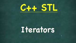 Iterators in C  C STL Standard Template Library  types of Iterators [upl. by Nivra270]