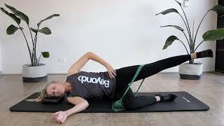 Move Beyond  Strengthen  Side Lying Glute Activations Theraband [upl. by Bentlee]