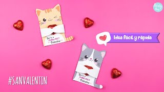 Regalos para San Valentin ❤️  idea gatitos  Día de la Amistad Partypop DIY🎉 [upl. by Zeralda]