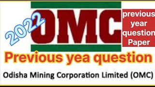 Odisha Mining corporation Pyq paperOMC pyq discussionMission govt job [upl. by Akenot]