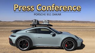 New Porsche 911 Dakar  Press Conference before test drive impressions [upl. by Ibbison324]