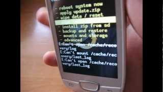 Como instalar Clockworkmod Recovery en un Galaxy Mini [upl. by Tega260]