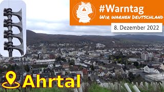 Warntag 2022 im Ahrtal  Sirenenprobe Bad NeuenahrAhrweiler  Warnung  Feueralarm  Entwarnung [upl. by Brier]