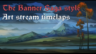 Speedpainting 2  the Banner Saga style [upl. by Pearlman908]