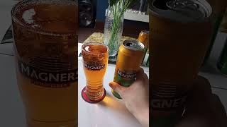 Pouring a can of Magners Original Irish Cider into a Magners Pint Glass [upl. by Pacheco]