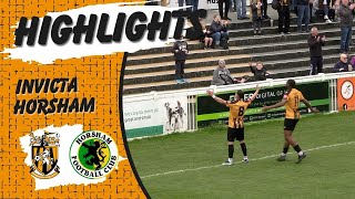 Highlights  Folkestone Invicta 31 Horsham FC  Isthmian Premier Division [upl. by Carlina595]