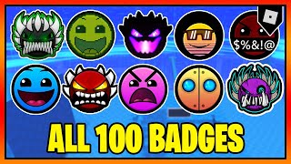 How to get ALL 100 GEOMETRY DASH DIFFICULTIES in FIND THE GEOMETRY DASH DIFFICULTIES  Roblox [upl. by Hetti]