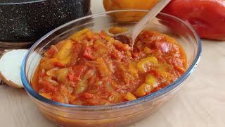 PEPERONATA 🍅🫑  Ricetta facile veloce e gustosa [upl. by Nacnud]