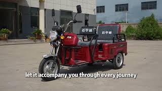 EVCargo Tricycle with folding back seat  it can be use for passenger and cargo  Must watch Video [upl. by Goldi]