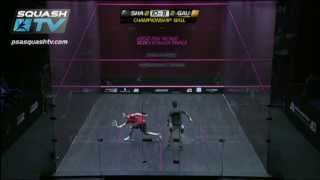 Squash  Amr Shabana v Gregory Gaultier  ATCO PSA 2011 World Squash Series Finals [upl. by Honan96]