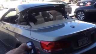 2008 BMW 328I Convertible Top Opens And Closes With Remote Control [upl. by Tomaso148]