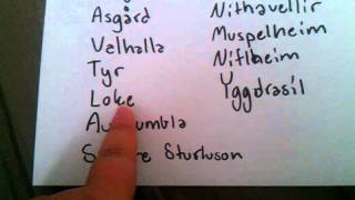 How to pronounce Nordic Mythology names [upl. by Kellby]