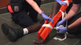 EMT Training  Leg Splinting [upl. by Dotson]