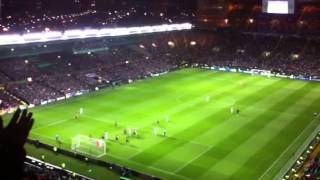 Celtic v Barcelona 7112012  Wanyamas goal from the crowd [upl. by Modeerf715]