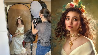 Creative Portraits using 1 Flash in Small Home Studio Behind The Scenes [upl. by Sarid]