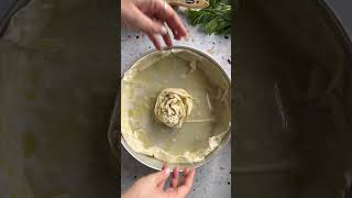 How to make a Greek Tiropita cheese pie with soda water [upl. by Adnilrev]