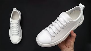 HOW TO BAR LACE YOUR SHOES  SNEAKERS Bar Lacing Styles [upl. by Otrevire]