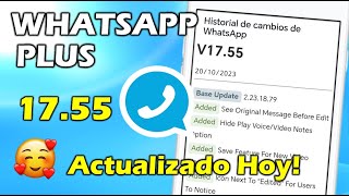 NUEVO WHATSAPP PLUS Ultima Versión  Whatsapp Plus Extremo  Ultimo Whatsapp Plus 2023 [upl. by Enilarak384]