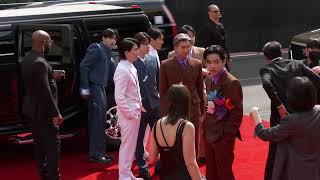 BTS Arrives At The GRAMMYs  2022 GRAMMYs [upl. by Eleik]