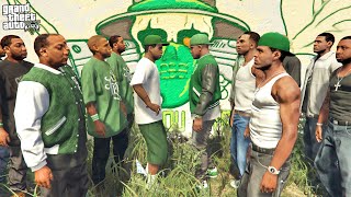 FRANKLIN amp CJ GROVE STREET FAMILIES vs LAMAR CHAMBERLAIN GANGSTER FAMILIES IN GTA 5 [upl. by Sulakcin337]