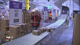 Inside an Amazon fulfillment center [upl. by Kirrad72]