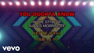 Alanis Morissette  You Oughta Know Karaoke [upl. by Ahseikan]