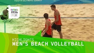 Mens Beach Volleyball  Highlights  Nanjing 2014 Youth Olympic Games [upl. by Spiros995]