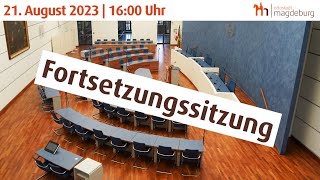 Stadtratssitzung vom 21 August 2023 Fortsetzung [upl. by Dowski]