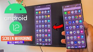 How to Miracast Android 12 to Samsung TV Free amp Wireless 2022 [upl. by Lezned]