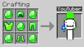 Minecraft But You Can Craft YouTubers [upl. by Novi363]