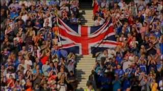 Royal Marines Abseil Into Ibrox  Armed Forces Day [upl. by Eisned131]