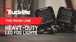 The Rigid Line by TruckLite  HeavyDuty LED Fog Lights [upl. by Ayocal]