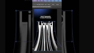 Create Liquid Typography effect in Adobe Photoshop [upl. by Klarika]