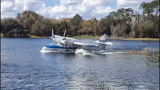 Grumman Widgeon Water Departure [upl. by Aulea]