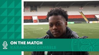 Karamoko Dembele On The Match  Celtic FC B 50 Partick Thistle  Glasgow Cup Double for Karamoko [upl. by Bilak912]