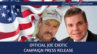 Thomas Wolf VP of Joe Exotic for President 2024 Official Campaign Statement [upl. by Adelaida]