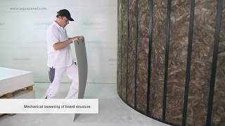 Curved Constructions with Knauf AQUAPANEL® Cement Board Indoor [upl. by Vins806]