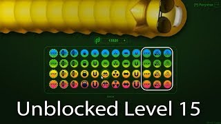 Wormaxio © Epic Wormaxio Golden Skin Unblocked Level 15 In Wormax io Free Online Gameplay ✓ [upl. by Delfeena]