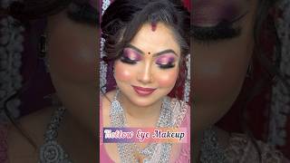 Hollow eye makeup  eyemakeup reception bengalibride trending shorts pinkeye subscribe [upl. by Atinat]