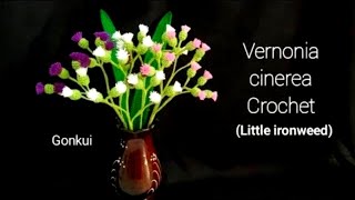 Crochet flower  Crochet Vernonia cinerea flower crochetflower crochet floraldesign [upl. by Conrado]