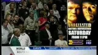 Undefeated Hatton vs Mayweather WeighIn 13 [upl. by Neyugn]