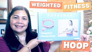 Trying out this Weighted Fitness Hula Hoop Popsugar  Walmart [upl. by Rehpotsirhk118]