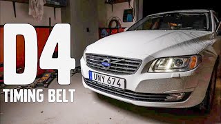 Volvo V70 D4 AWD 2015  Timing Belt Replacement [upl. by Letta]