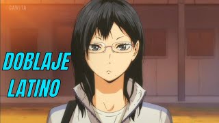 Voz de Kiyoko Shimizu  Haikyuu DOBLAJE LATINO [upl. by Areis]